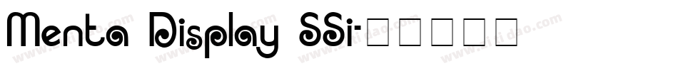Menta Display SSi字体转换